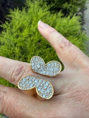 KATE SPADE BUTTERFLY PAVE RING SIZE 7